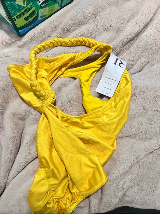 Rhea Imani Other - RHEA MANI Sunshine Yellow One-Piece Swimsuit | Braided Strap | NWT